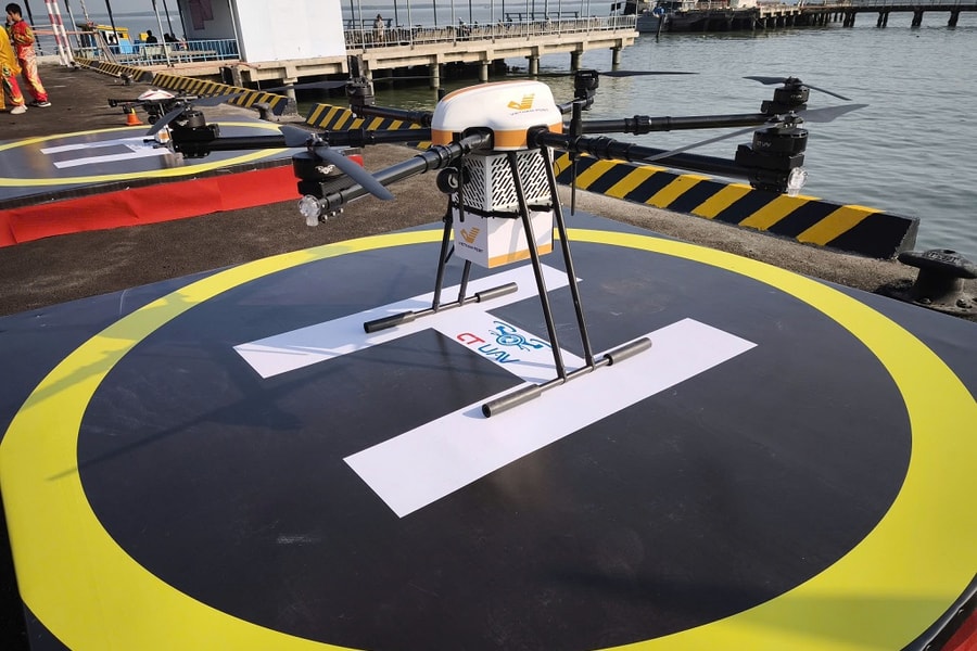TP.HCM mở tuyến giao hàng vượt biển bằng UAV nối Cần Giờ - Vũng Tàu