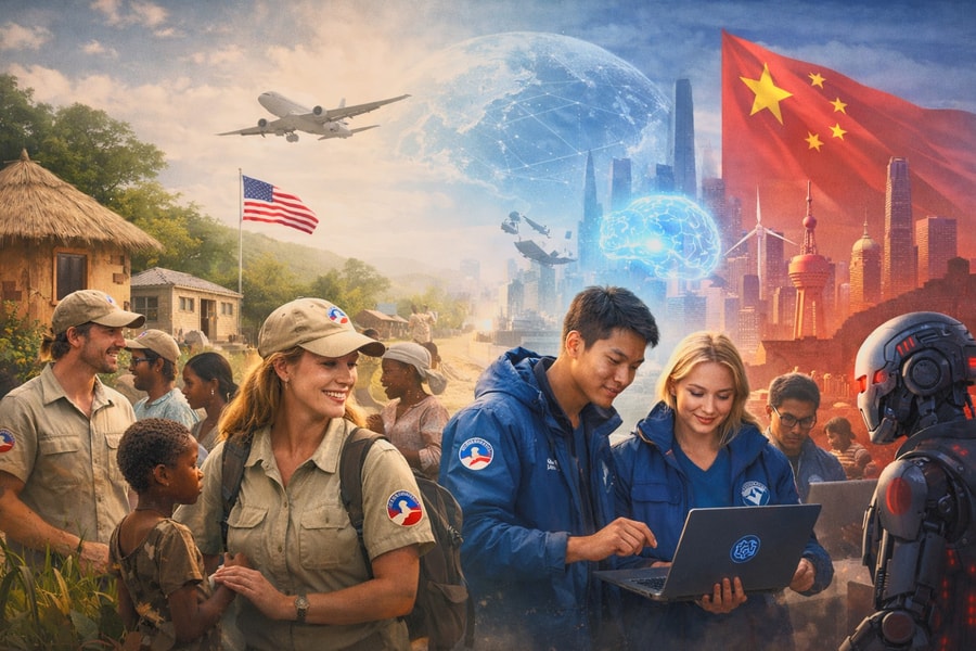 Từ Peace Corps đến Tech Corps, Mỹ đưa AI ra nước ngoài đấu với Trung Quốc