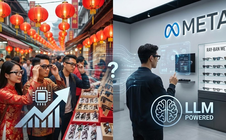 Kính thông minh Trung Quốc có thể sớm vượt mặt Meta?