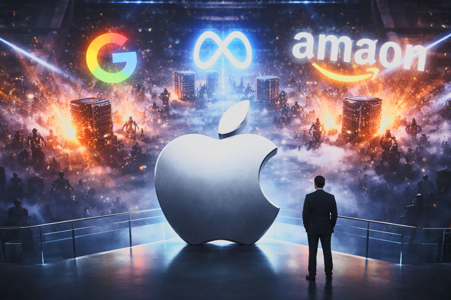Apple với chiến lược đứng ngoài cuộc đua AI, nhìn các đối thủ đại chiến