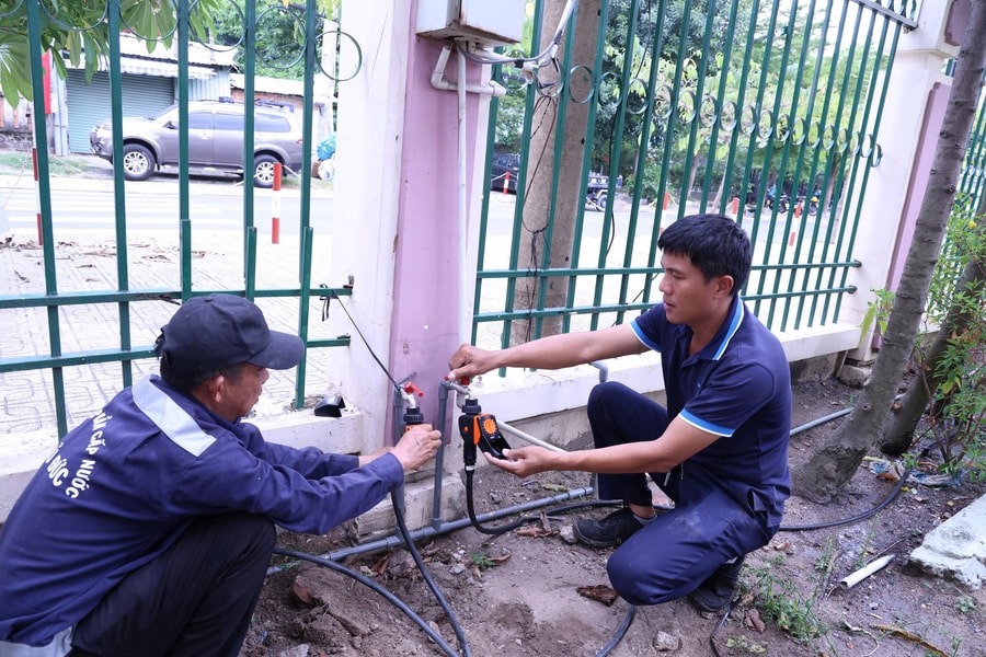 Có thêm trụ nước uống tại vòi phục vụ người dân TP.HCM