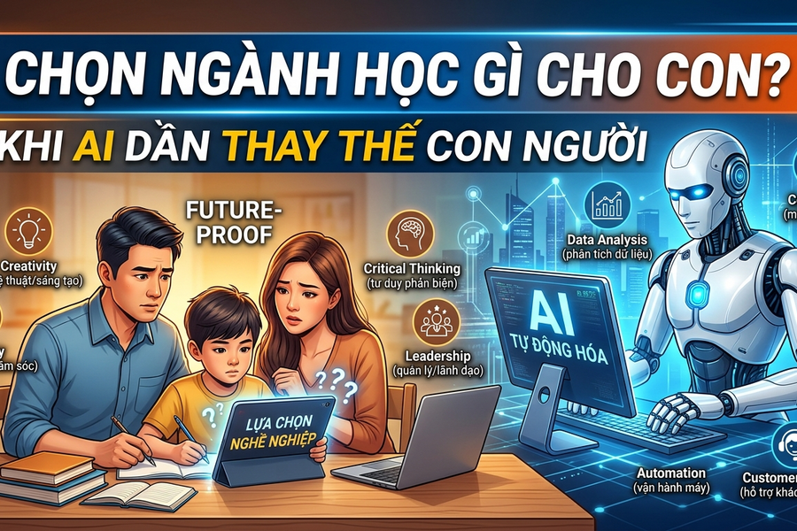 Từ chuyện AI cứu mạng Rosie: Chọn ngành học gì cho con trong thời đại AI?