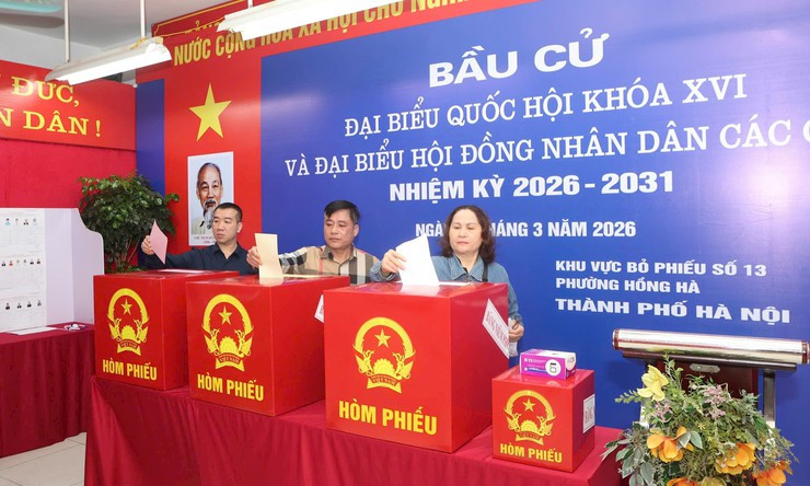Kết thúc ngày bầu cử, tỷ lệ cử tri đi bỏ phiếu đạt 99,38%