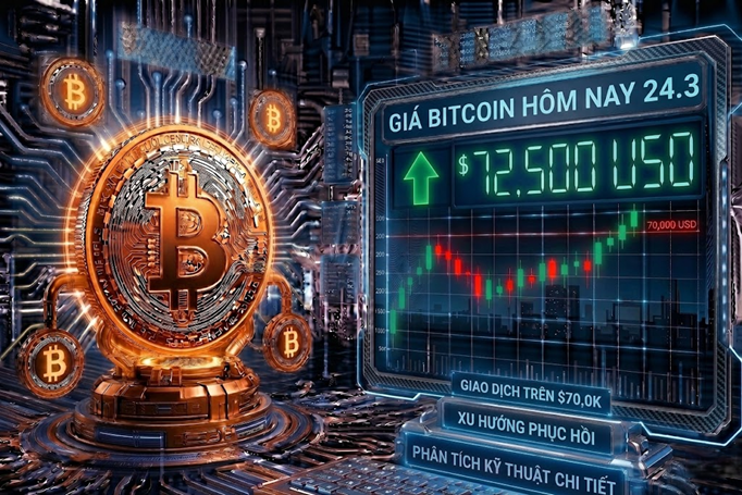 Giá Bitcoin hôm nay 24.3: Vượt 70.000 USD, tích lũy hay chuẩn bị biến động mạnh?