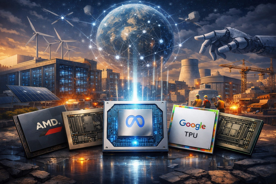 Meta và chiến lược đa dạng hóa chip để thống trị cuộc đua hạ tầng AI toàn cầu