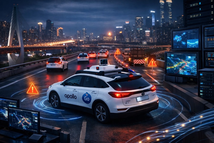Hệ thống phức tạp vận hành dịch vụ taxi tự lái của Apollo Go: AI đóng vai trò gì?