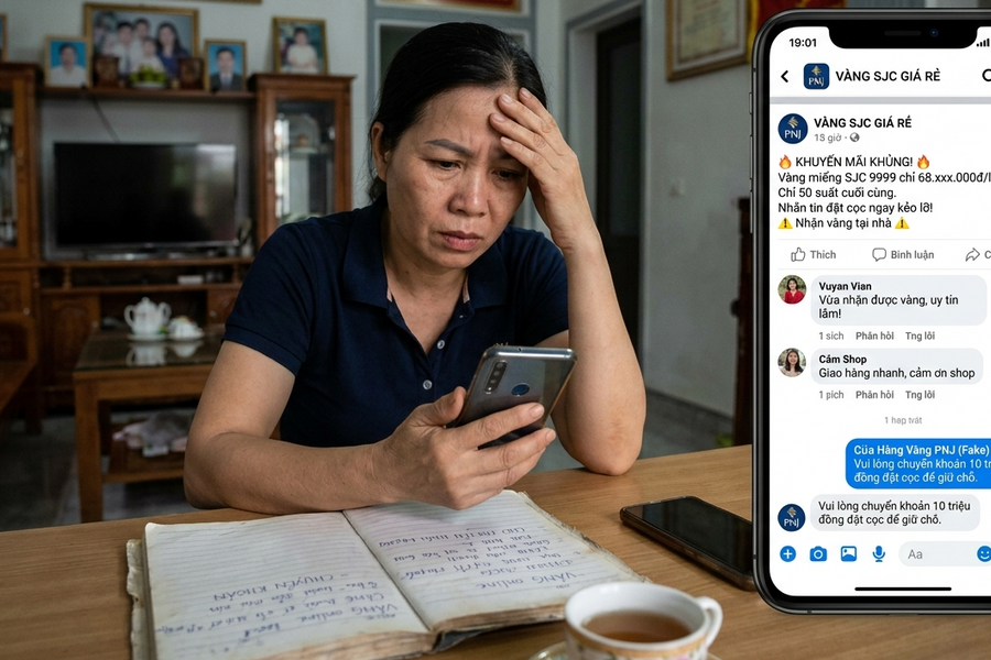 Ma trận lừa đảo vàng hoành hành trên mạng xã hội