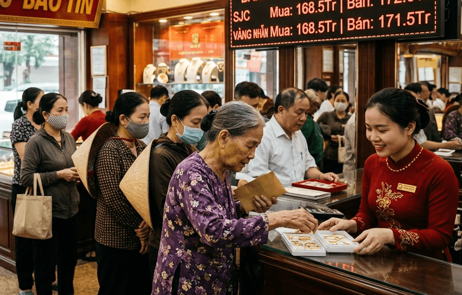 Giá vàng hôm nay 20/4: Trong nước đắt hơn thế giới 18,5 triệu, vì sao người dân vẫn 'đổ xô' đi mua?