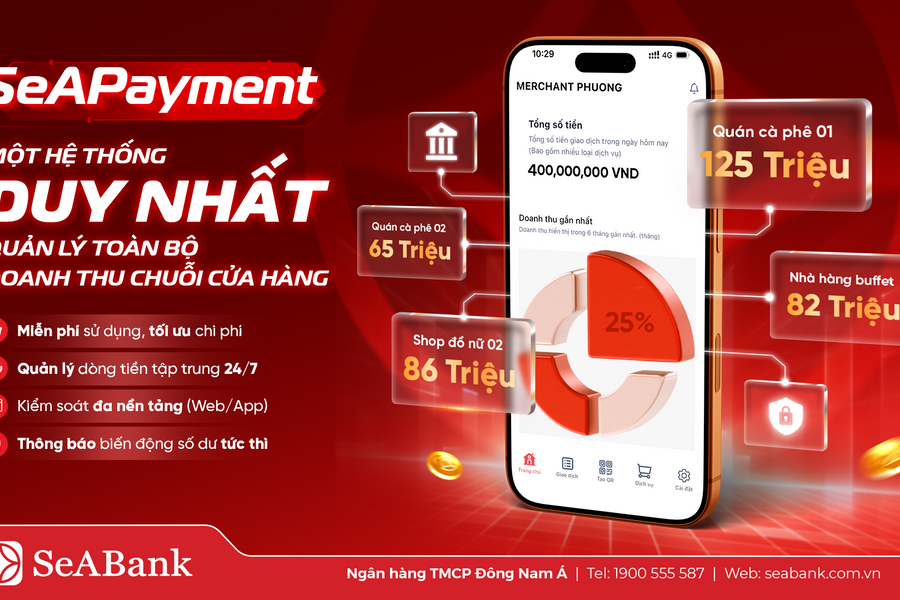 SeABank ra mắt SeAPayment - Nền tảng quản lý thanh toán giúp chủ shop kiểm soát dòng tiền theo thời gian thực