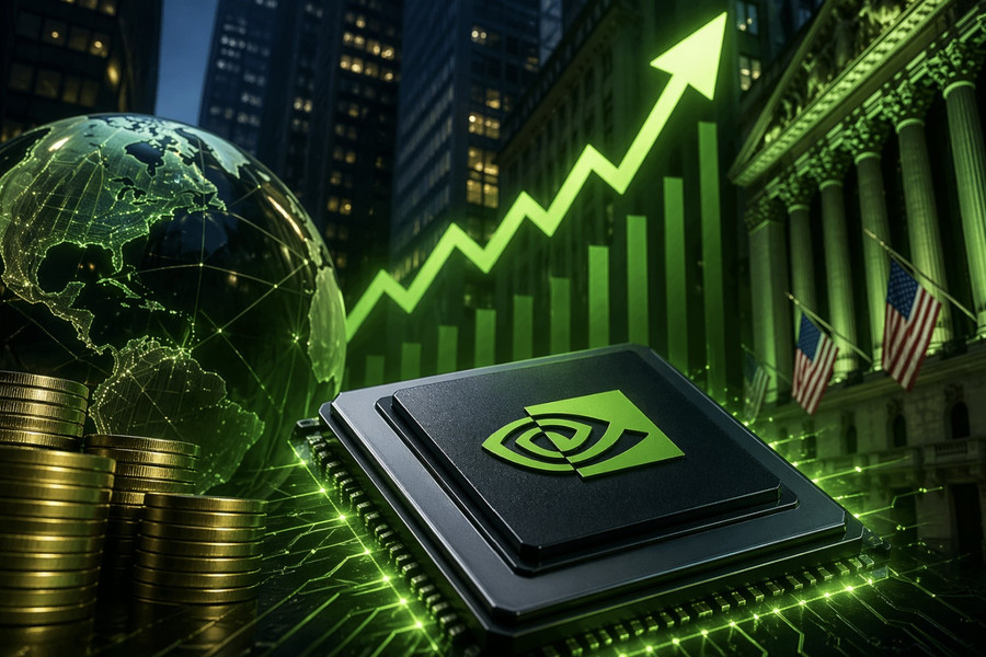Vốn hóa Nvidia vượt 5.000 tỉ USD nhờ cổ phiếu tăng giá sau báo cáo từ Intel