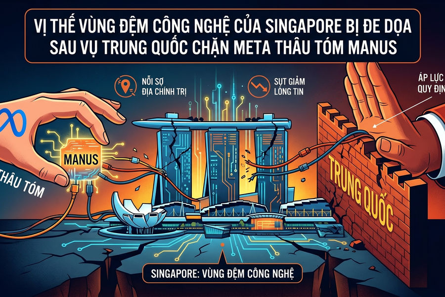 Vị thế vùng đệm công nghệ của Singapore bị đe dọa sau vụ Manus