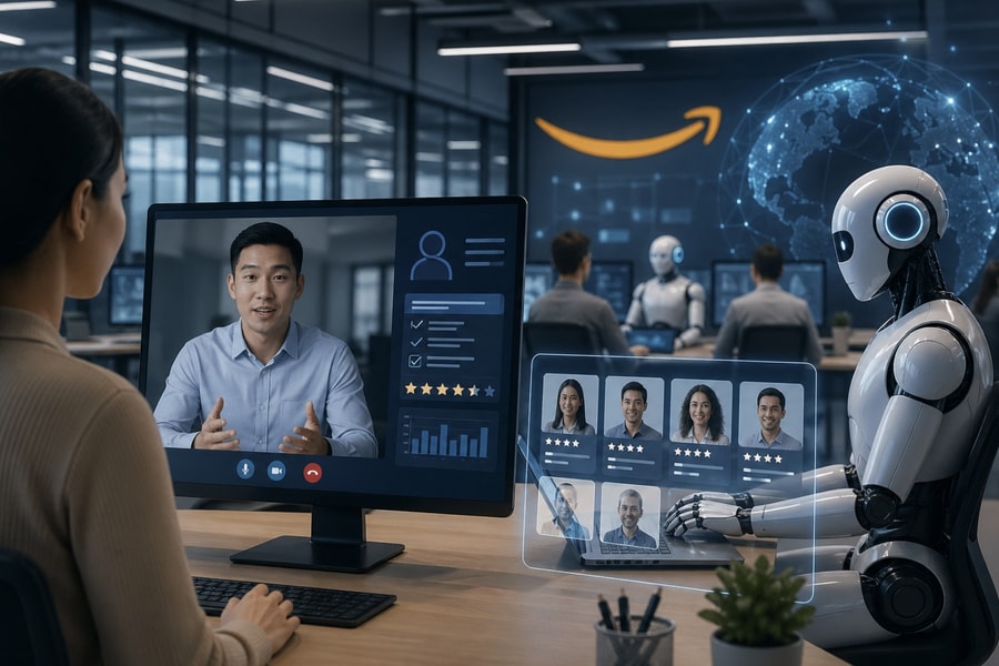 Amazon dùng AI tuyển dụng quy mô lớn thay cho phỏng vấn, tham vọng nhân hóa AI
