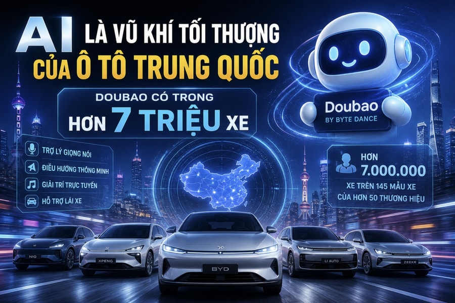 AI là vũ khí tối thượng của ô tô Trung Quốc, Doubao có trong hơn 7 triệu xe