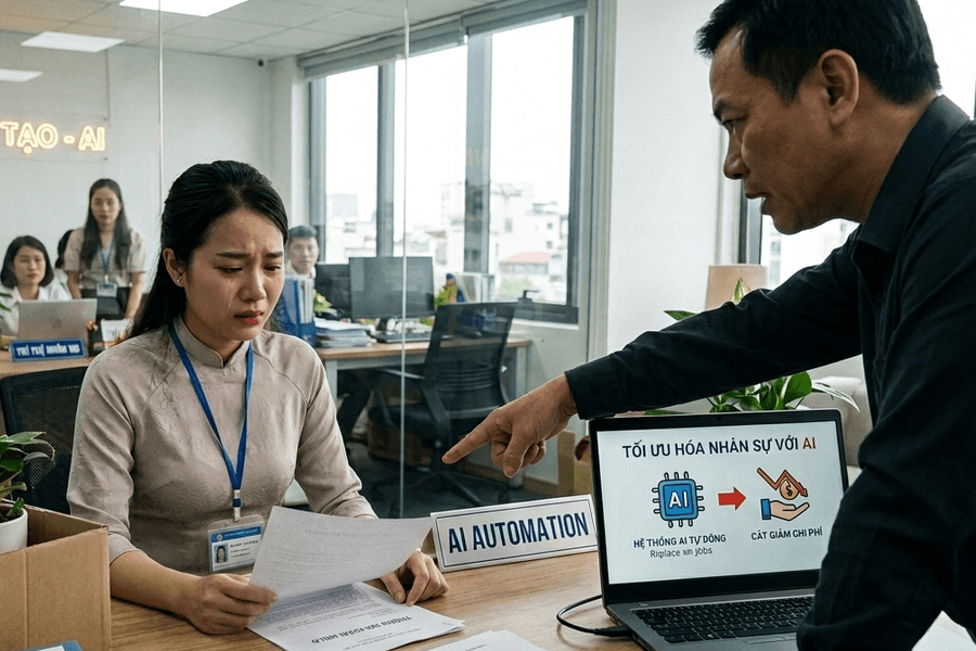 Bị sếp ép nghỉ vì 'đã có AI làm': Đừng vội ký đơn, hãy đọc luật!