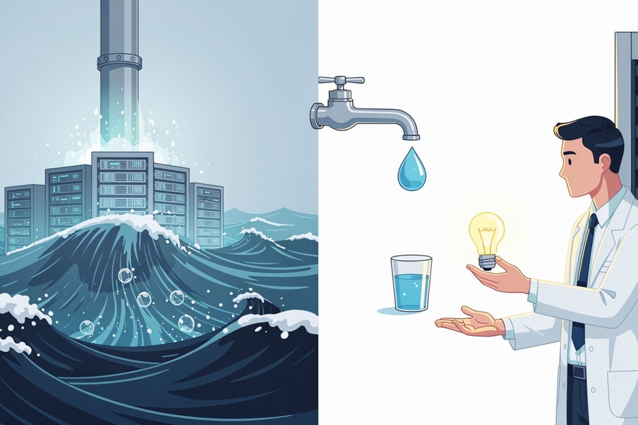 Sự thật đằng sau lượng điện và nước cho cơn khát AI