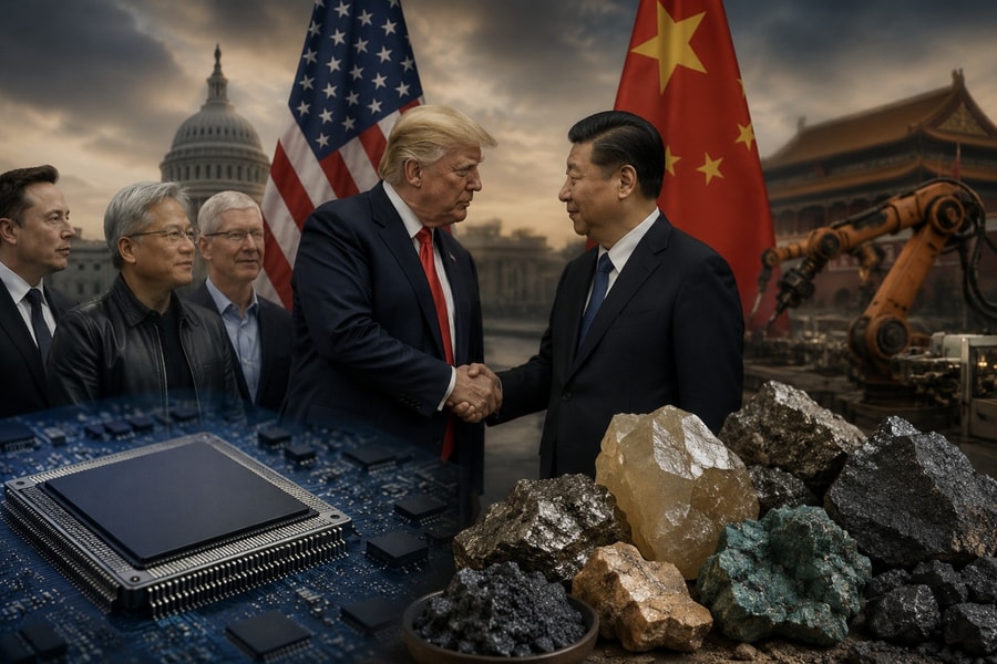 Câu hỏi mới về chip và đất hiếm sau chuyến thăm Trung Quốc của ông Trump
