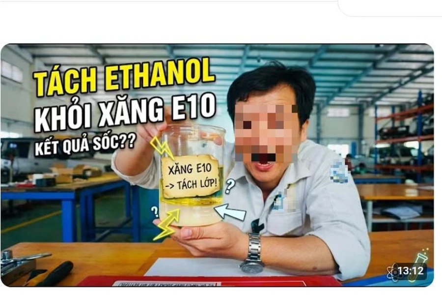 Thực hư hiệu quả mẹo tách cồn khỏi xăng E10