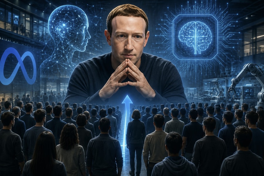 Toan tính của Mark Zuckerberg khi đưa 7.000 nhân viên Meta vào đội quân AI