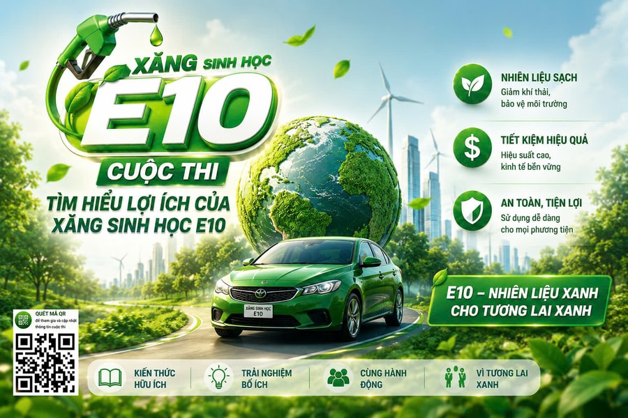 Thi tìm hiểu lợi ích của xăng sinh học E10: Lan tỏa thông điệp xanh trước giờ G
