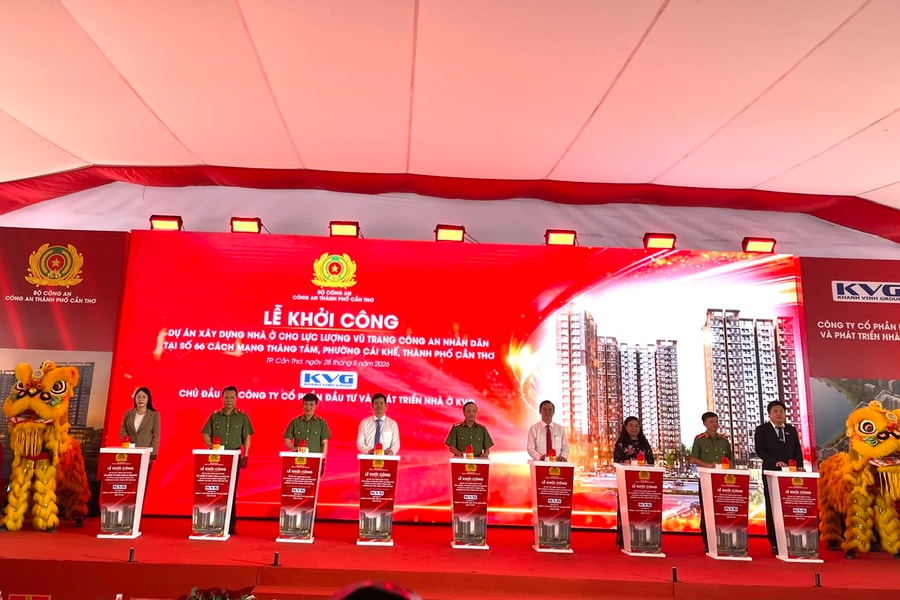 Khởi công khu nhà ở cho lực lượng Công an nhân dân tại Cần Thơ