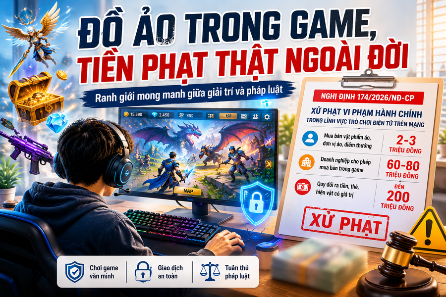 Đồ ảo trong game, tiền phạt thật ngoài đời