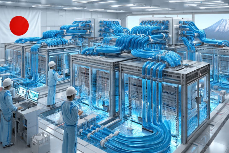 Nhật đẩy mạnh công nghệ làm mát bằng chất lỏng cho trung tâm dữ liệu