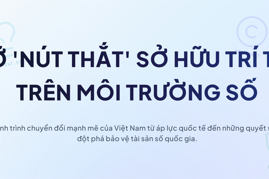 Gỡ 'nút thắt' sở hữu trí tuệ trên môi trường số Kỳ 1: Bước chuyển thể chế và biện pháp ngăn chặn