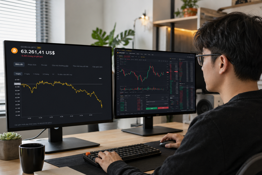 Giá Bitcoin hôm nay 4/6: Sát vùng đáy cũ 62.000 USD, phòng tuyến cuối có giữ được giá?