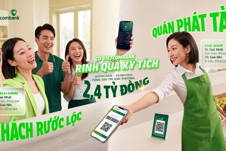 ‘Có Vietcombank - Rinh quà kỳ tích’: Chương trình đồng hành hộ kinh doanh với ưu đãi lên đến 2,4 tỉ đồng