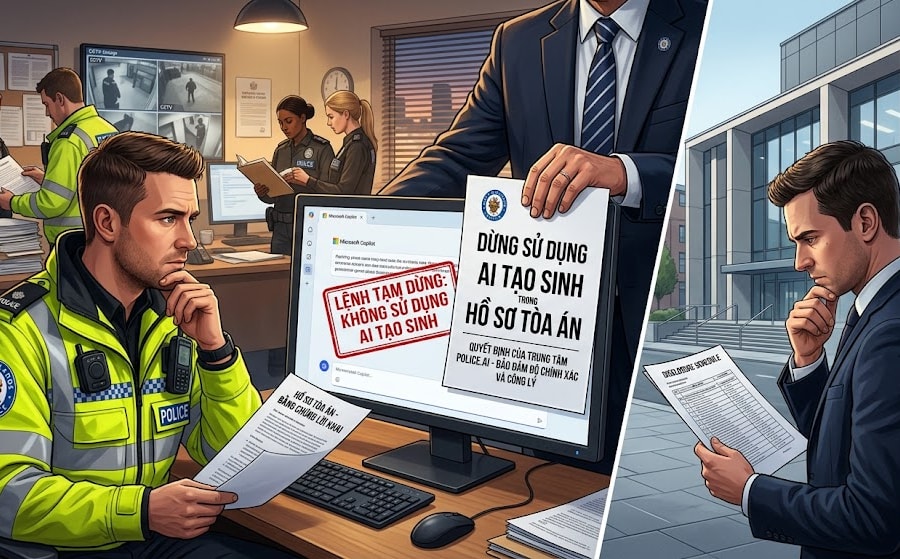 Cảnh sát Anh phải ngừng sử dụng trí tuệ nhân tạo trong hồ sơ tố tụng