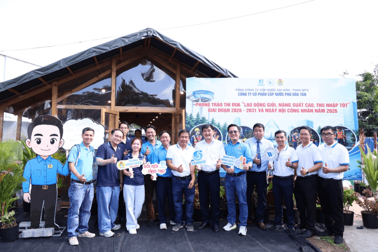 SAWACO đồng hành phong trào ‘Lao động giỏi, năng suất cao, thu nhập tốt’, Ngày hội Công nhân 2026