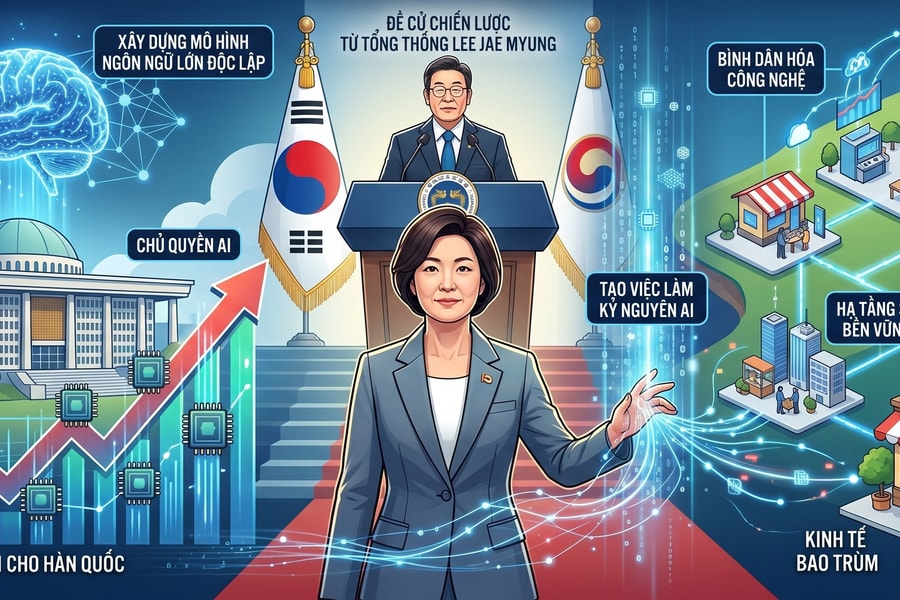 Bà Han Seong Sook được kì vọng đưa kinh tế Hàn Quốc đột phá với AI