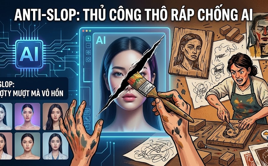 Giới nghệ sĩ phản kháng trước làn sóng AI bằng sự vụng về chân thực