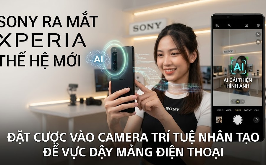 Sony đặt cược vào camera AI để hồi sinh điện thoại thông minh