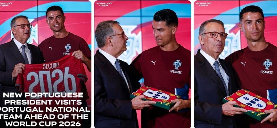 Ronaldo nhận quốc kỳ: Bồ Đào Nha gửi gắm chiếc cúp còn thiếu