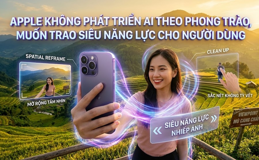 Apple không làm AI trên điện thoại theo kiểu chạy theo xu hướng