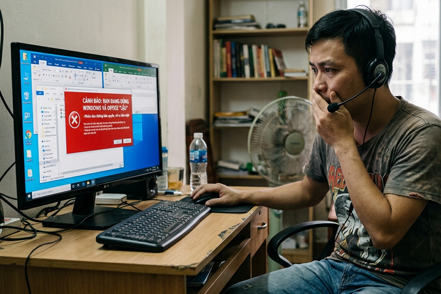 Xài Windows, Office lậu: Tiết kiệm vài triệu, rủi ro mất tiền tỉ
