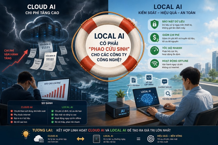Local AI có phải 'phao cứu sinh' cho các công ty công nghệ?