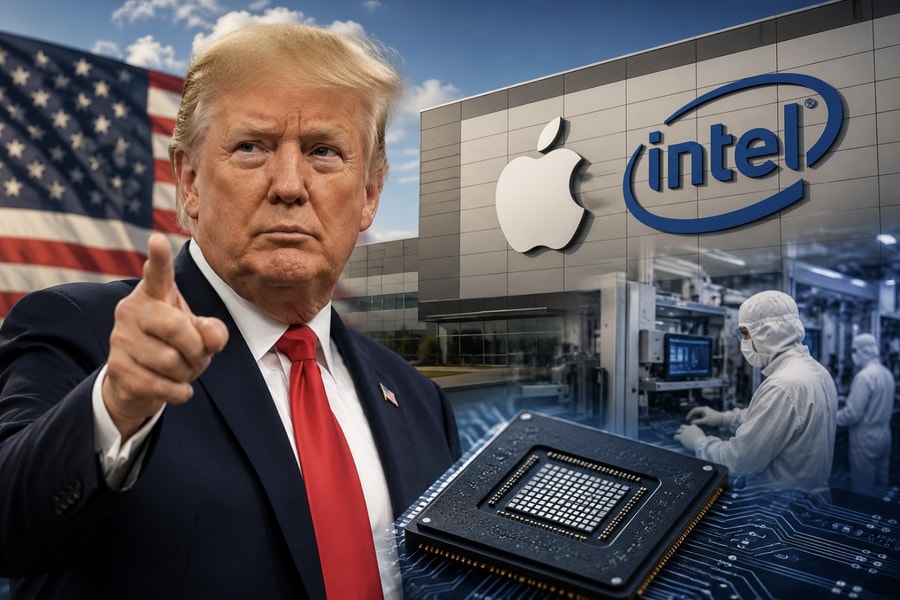 Ông Trump: Apple hợp tác với Intel để thiết kế và sản xuất chip ở Mỹ