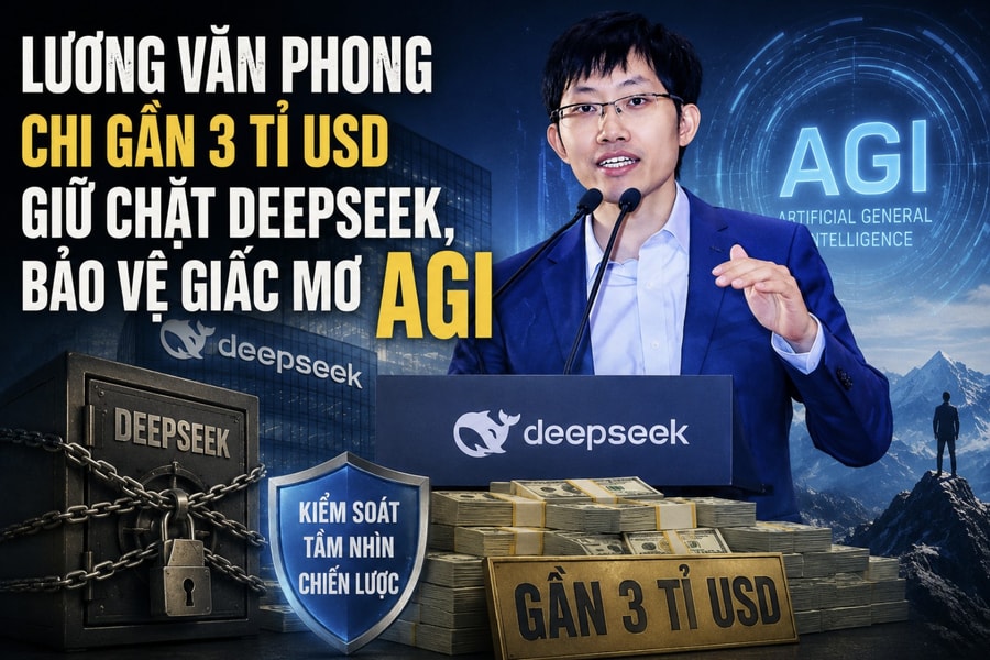 Lương Văn Phong chi gần 3 tỉ USD giữ chặt DeepSeek, bảo vệ giấc mơ AGI