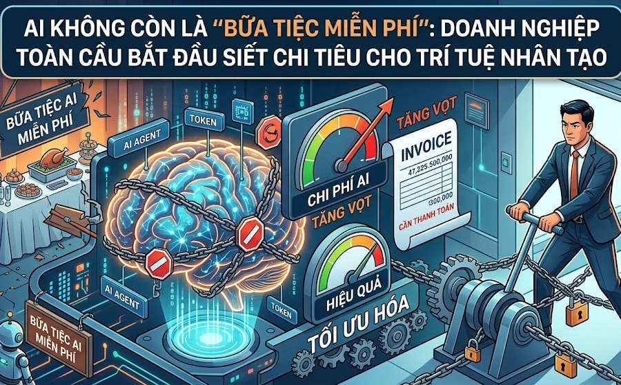 AI hết đãi miễn phí, các doanh nghiệp phải thắt lưng buộc bụng với AI