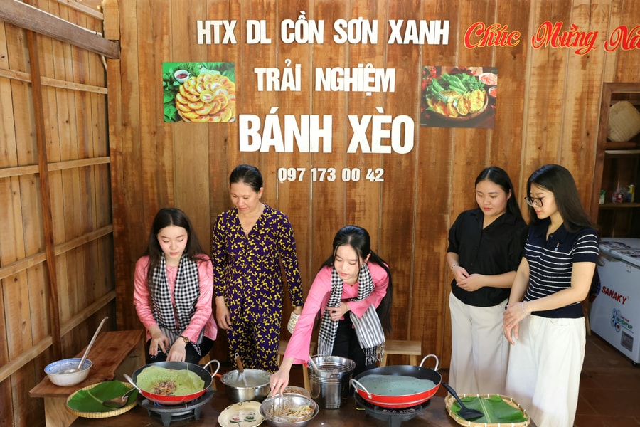 Công nghệ số giúp Cồn Sơn giữ vững thương hiệu du lịch cộng đồng