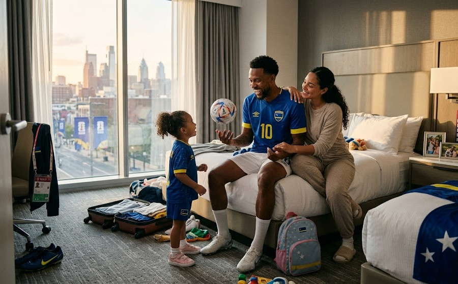 Bác sĩ lí giải việc cầu thủ Curacao được chung phòng với vợ tại World Cup