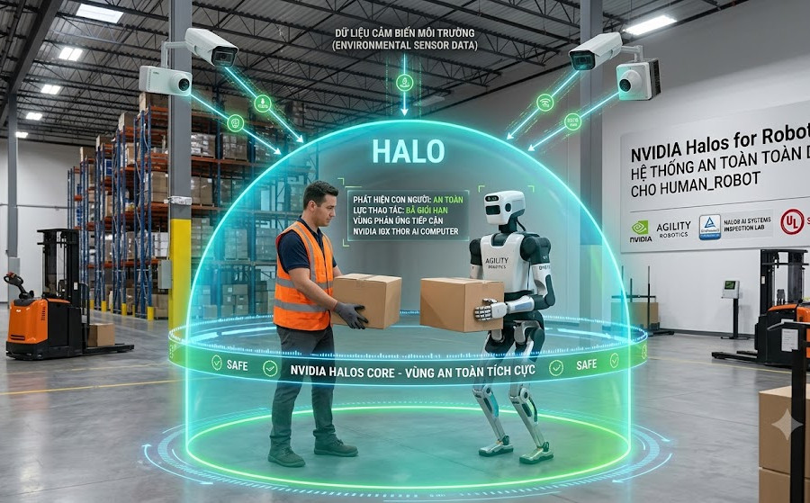 Nvidia có bí kíp giúp robot hình người làm việc an toàn cùng con người