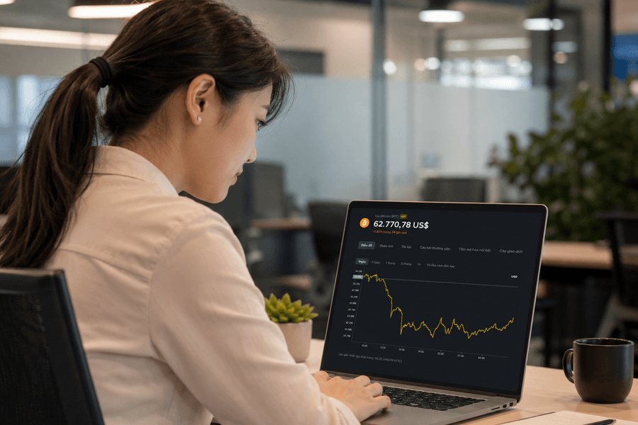 Giá Bitcoin hôm nay 24/6: Mất mốc 64.000 USD, yếu đi trước biến động mới từ Phố Wall?