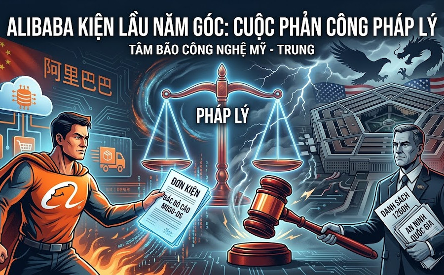 Alibaba kiện Lầu Năm Góc làm căng thẳng quan hệ Mỹ - Trung