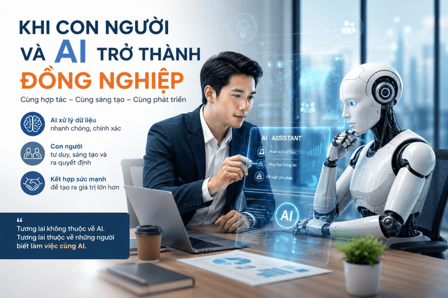 AI không còn là công cụ mà trở thành 'đồng nghiệp số'