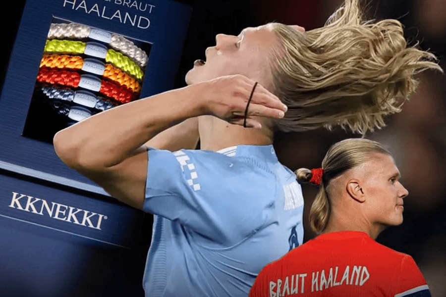 Dây buộc tóc của tiền đạo Na Uy Erling Haaland gây sốt ở World Cup 2026