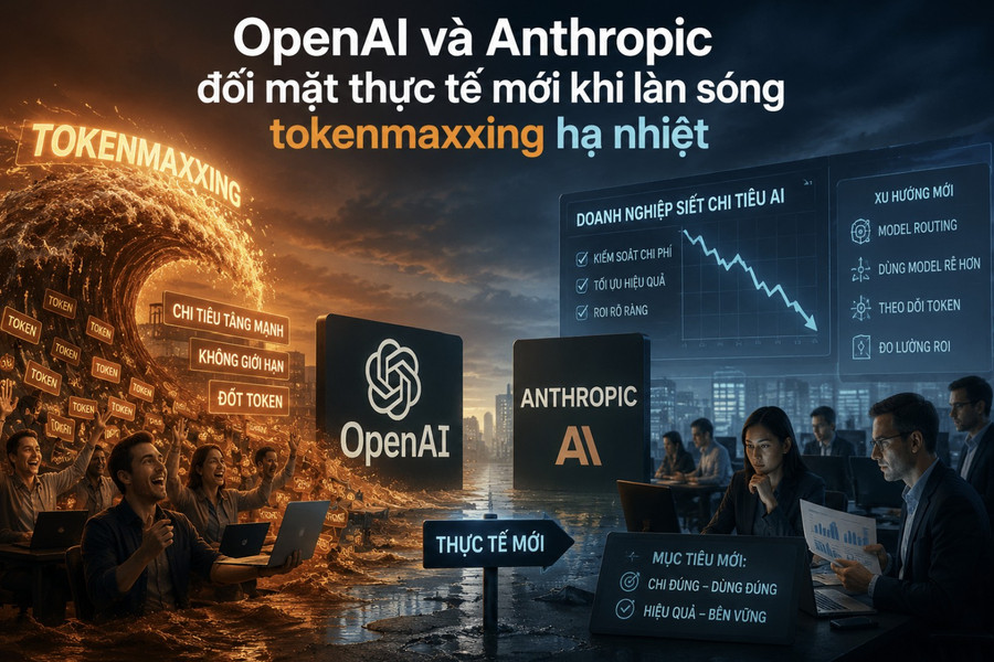 OpenAI, Anthropic đối mặt thực tế mới khi làn sóng tokenmaxxing hạ nhiệt