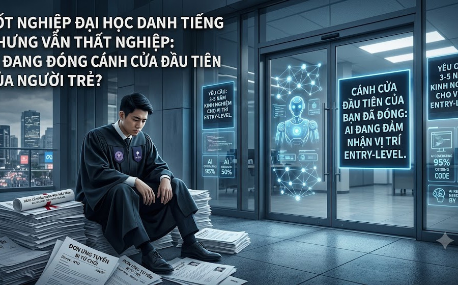 Tốt nghiệp đại học danh tiếng nhưng vẫn thất nghiệp vì bị AI cạnh tranh